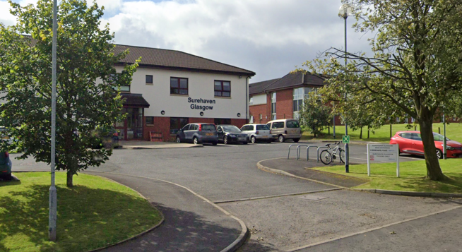Entrance to Surehaven Hospital